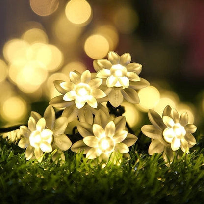 16 Led Lotus Flower Decoration Lights, 3 Meters