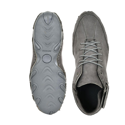 Men's Grey Suede Casual Shoes