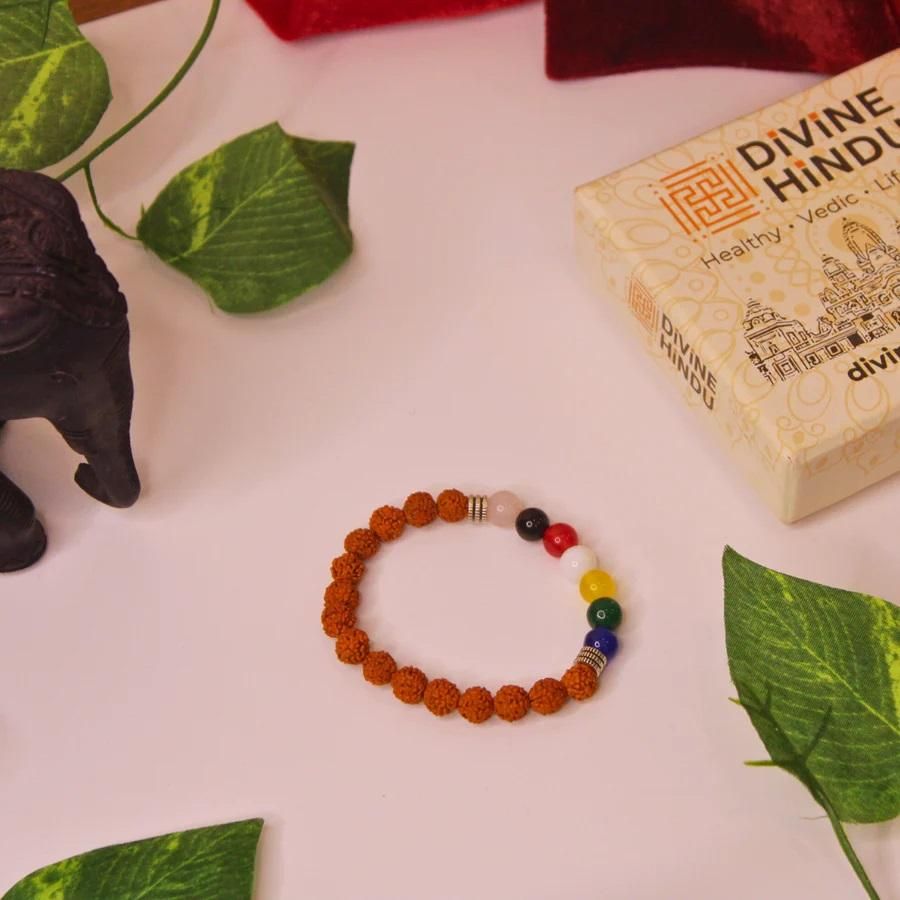 7 Chakra Rudraksha Bracelet