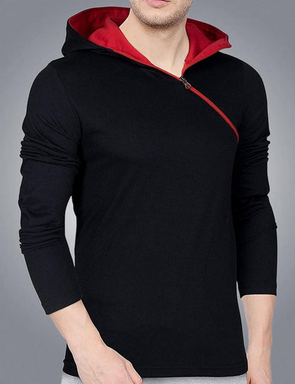 Eyebogler Men Full Sleeves Polo Neck T-shirt